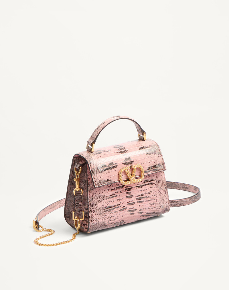 VALENTINO GARAVANI VSLING MINI HANDBAG IN TEJUS WITH JEWEL LOGO 2