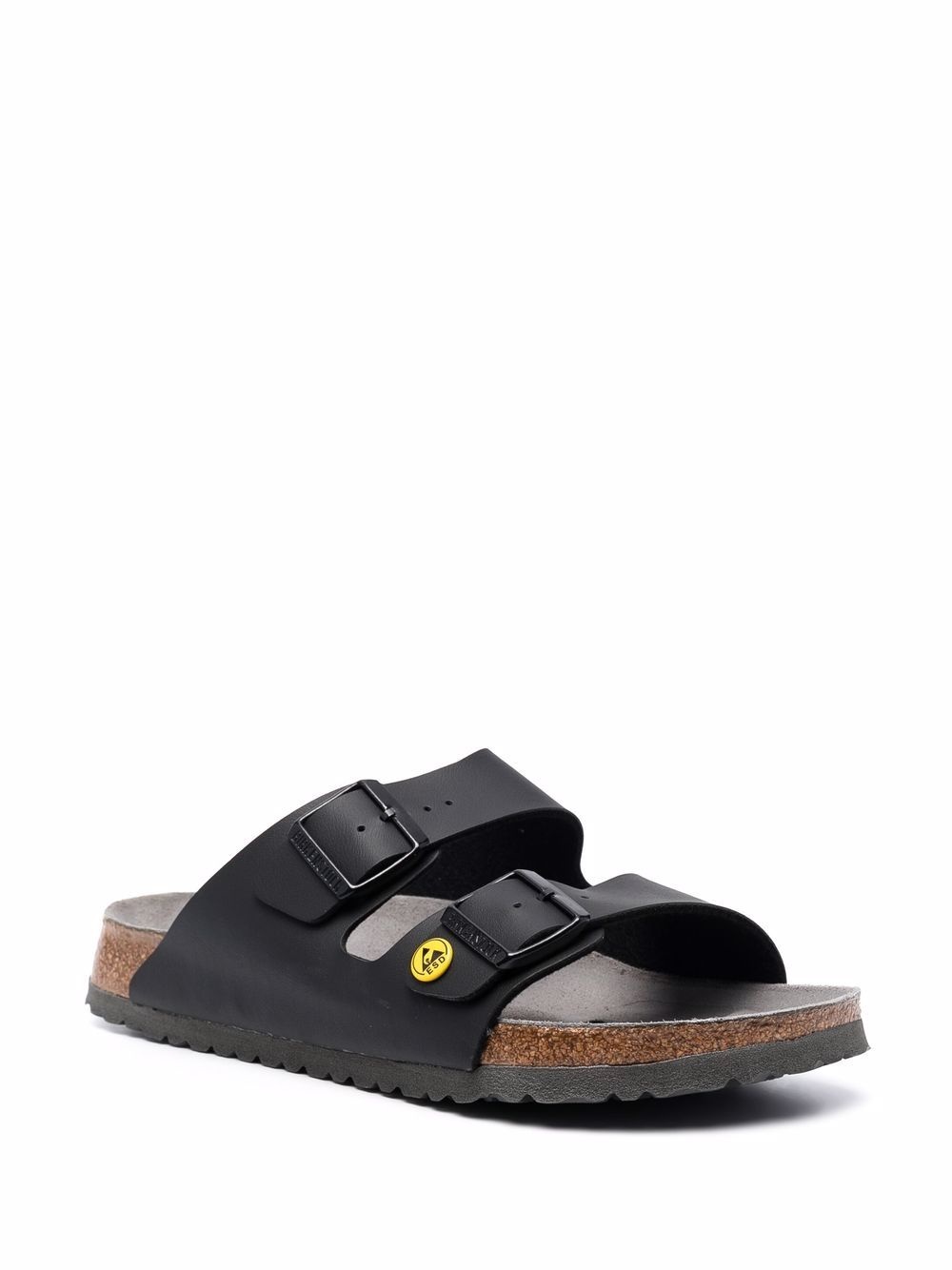 double-strap leather sandals - 2