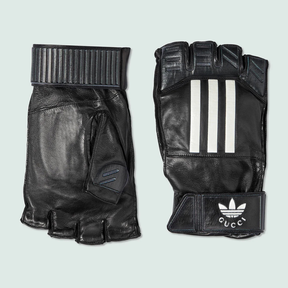 adidas x Gucci leather gloves - 1