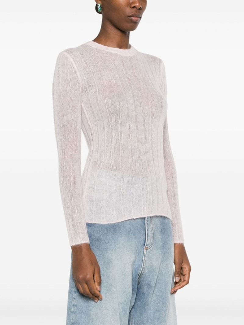 ribbed open-knit jumper 3