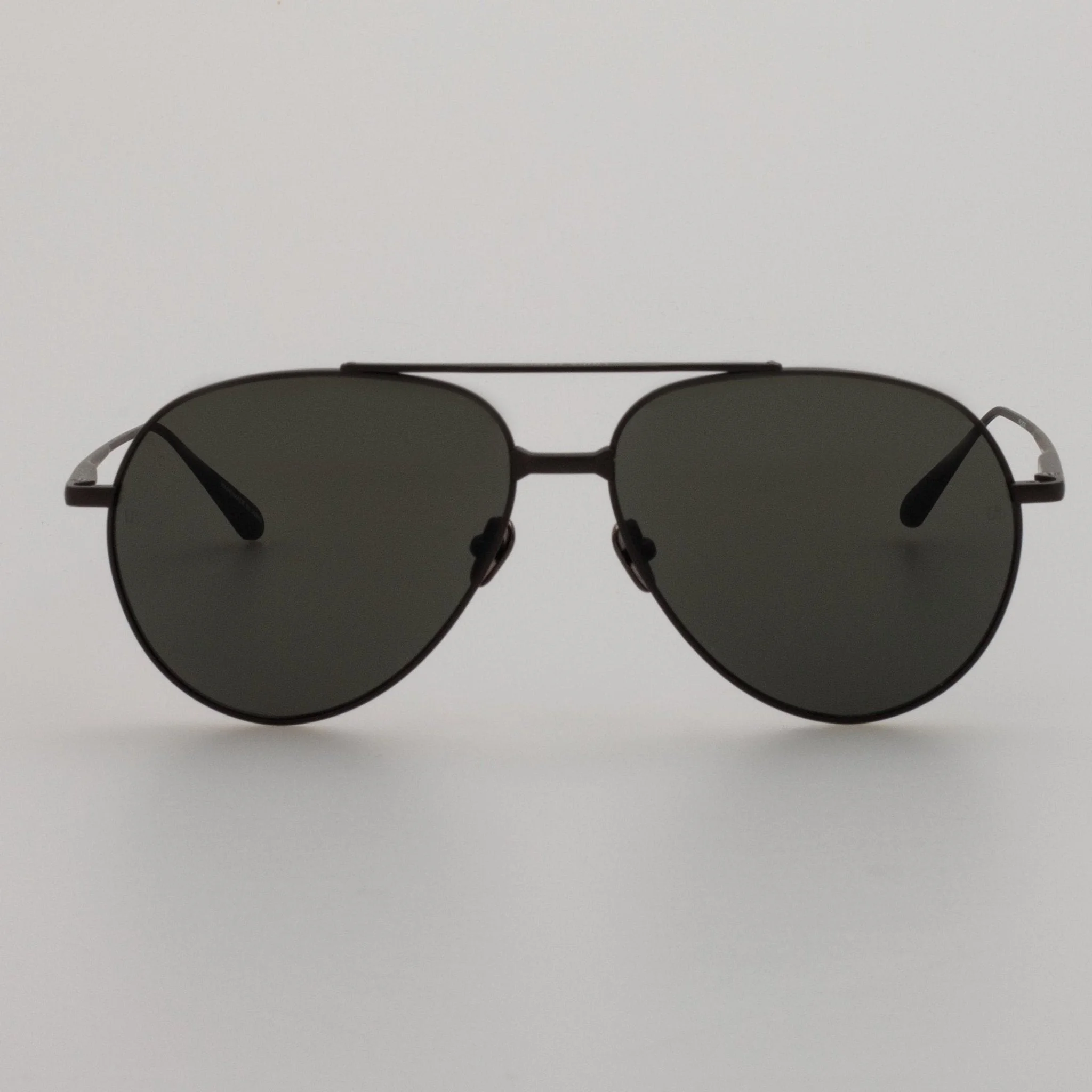 MARCELO AVIATOR SUNGLASSES IN MATT NICKEL - 1
