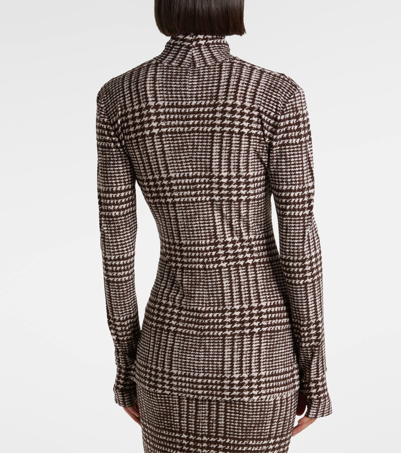 Prince of Wales check turtleneck top 6
