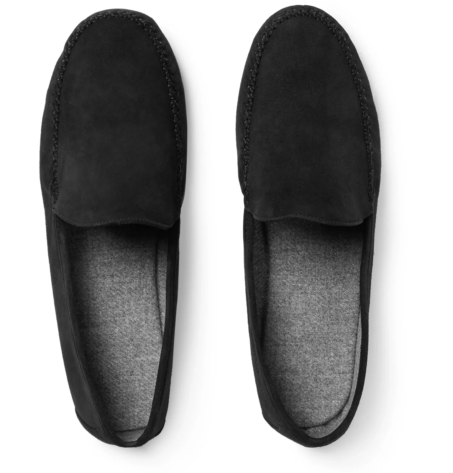 Maurice Cashmere-Lined Suede Slippers - 8