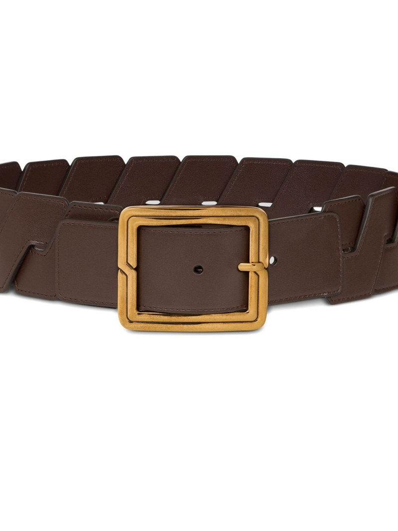 Etro interwoven leather belt outlook