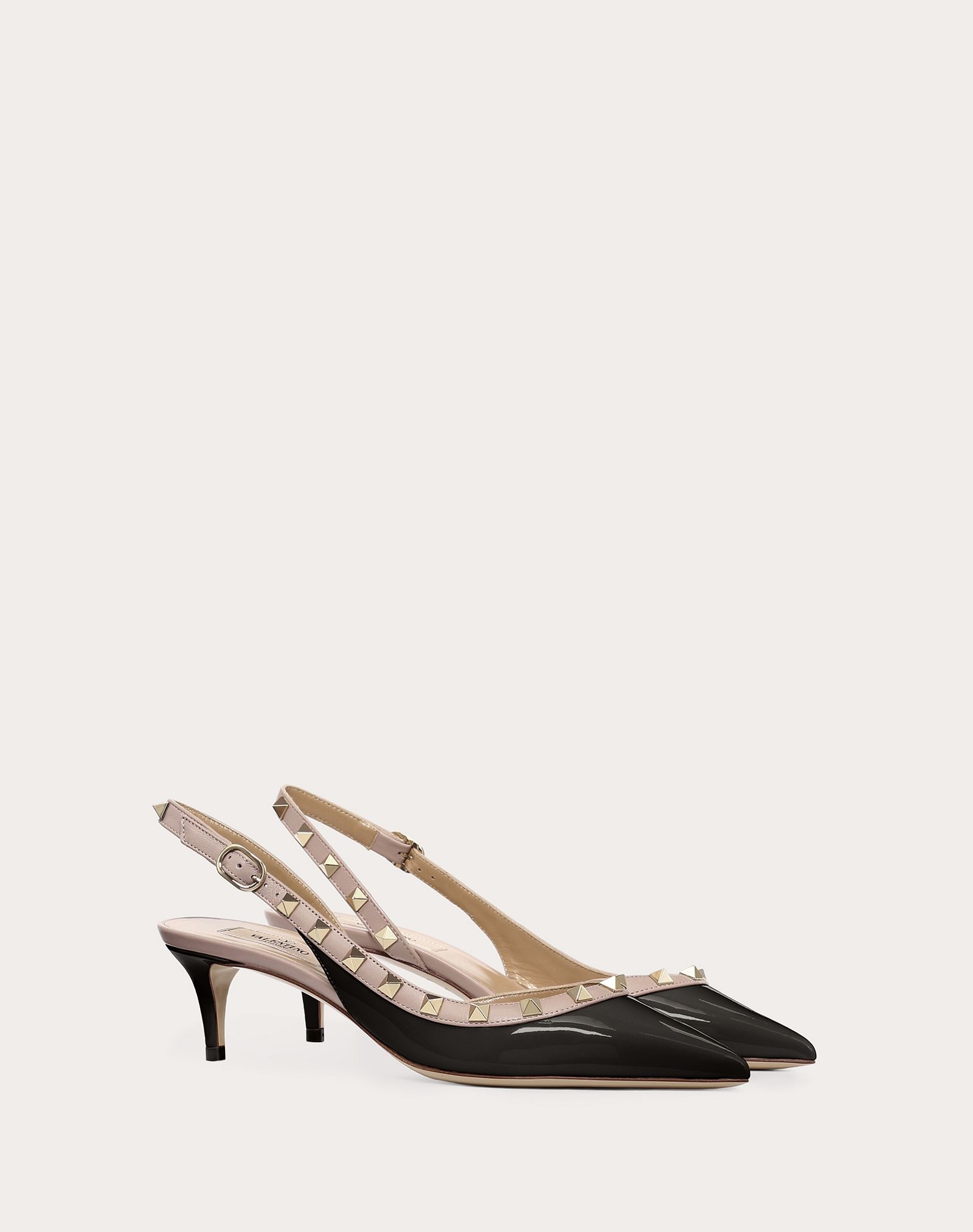 Rockstud Patent Leather Slingback Pump 50 mm - 2