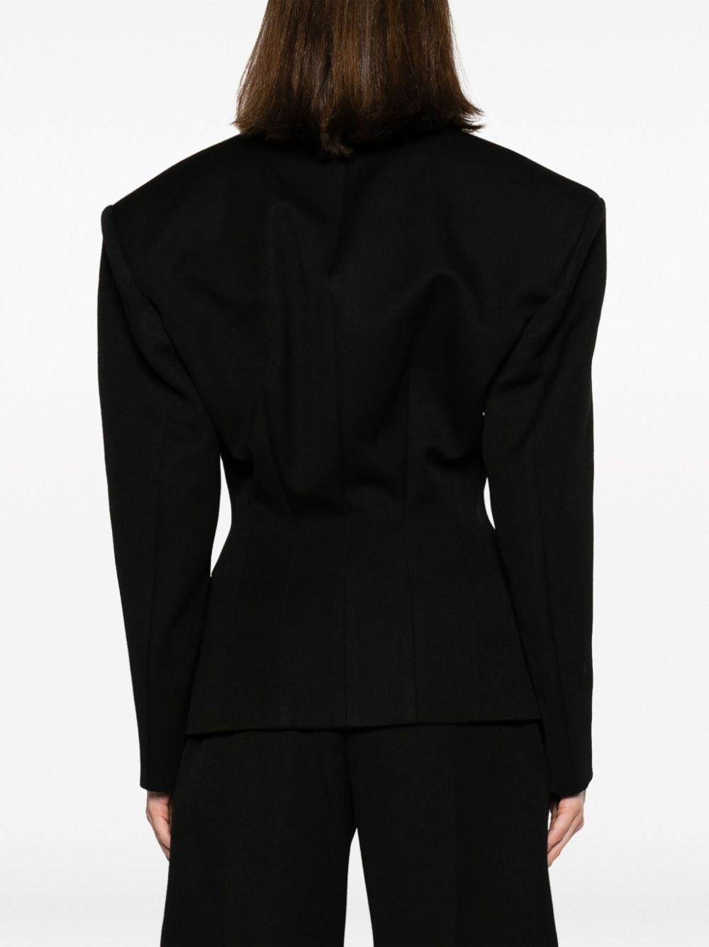 single-breasted fitted blazer - 4