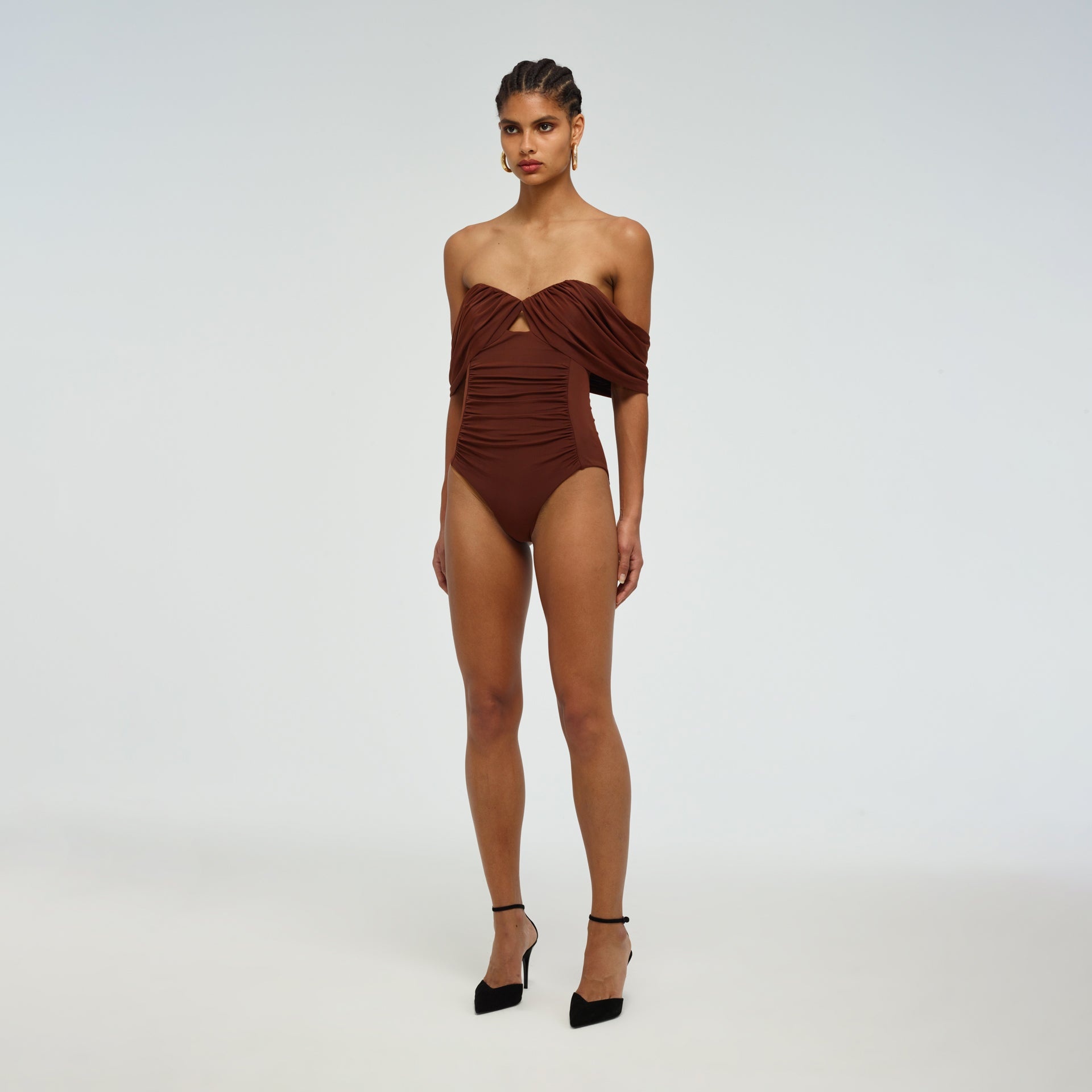 Off Shoulder Swimsuit - 2