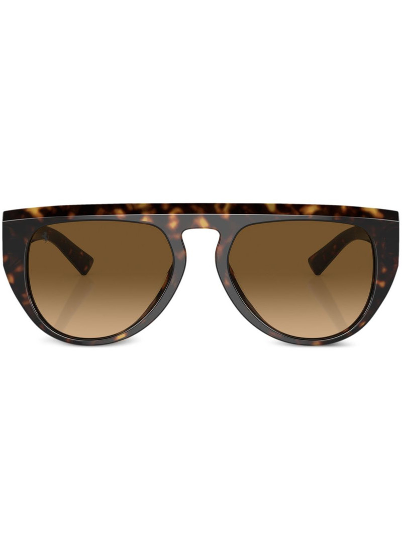 oval-frame sunglasses 1