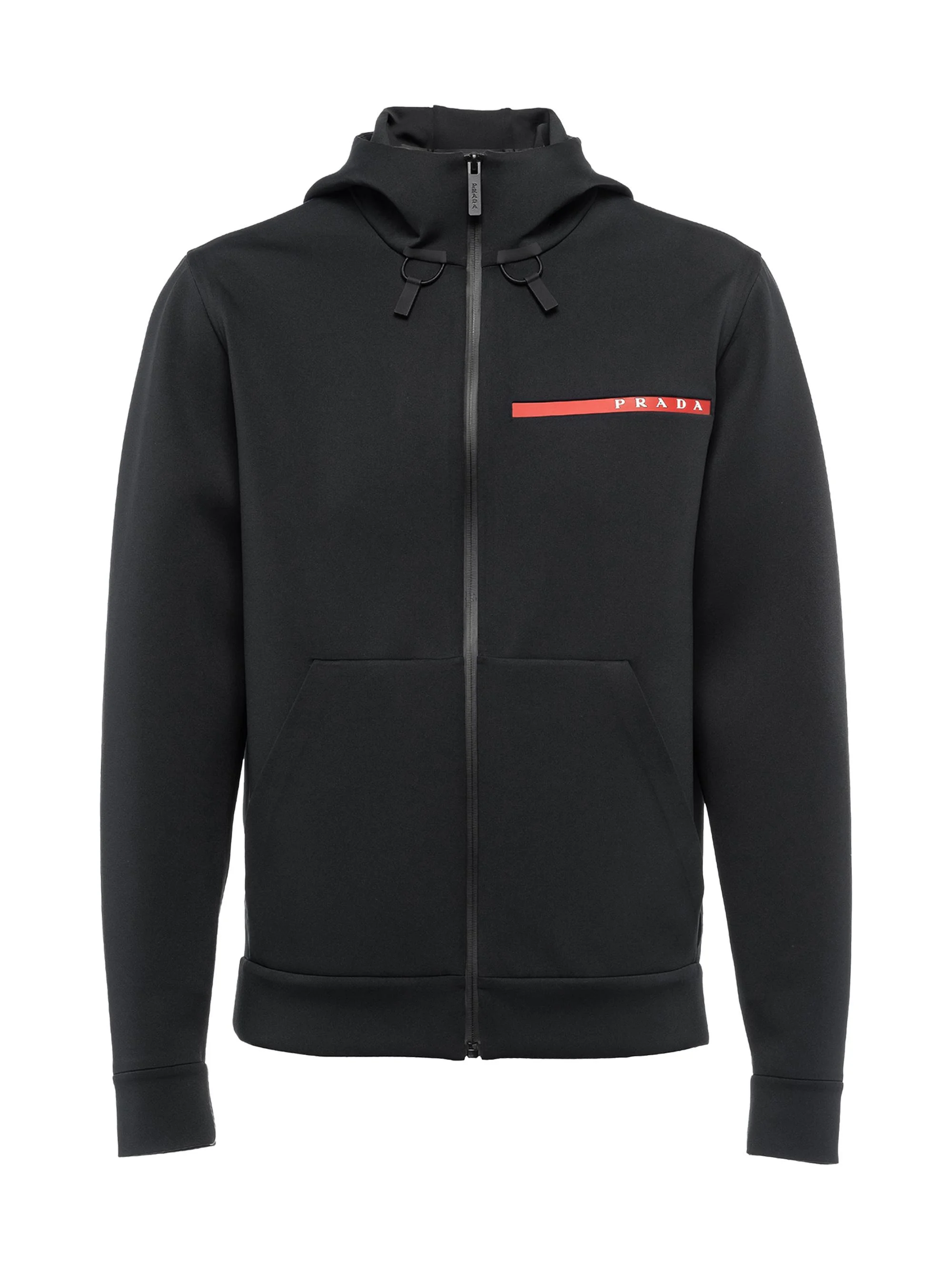 Men's Technical Fabric Hoodie - Black - 1