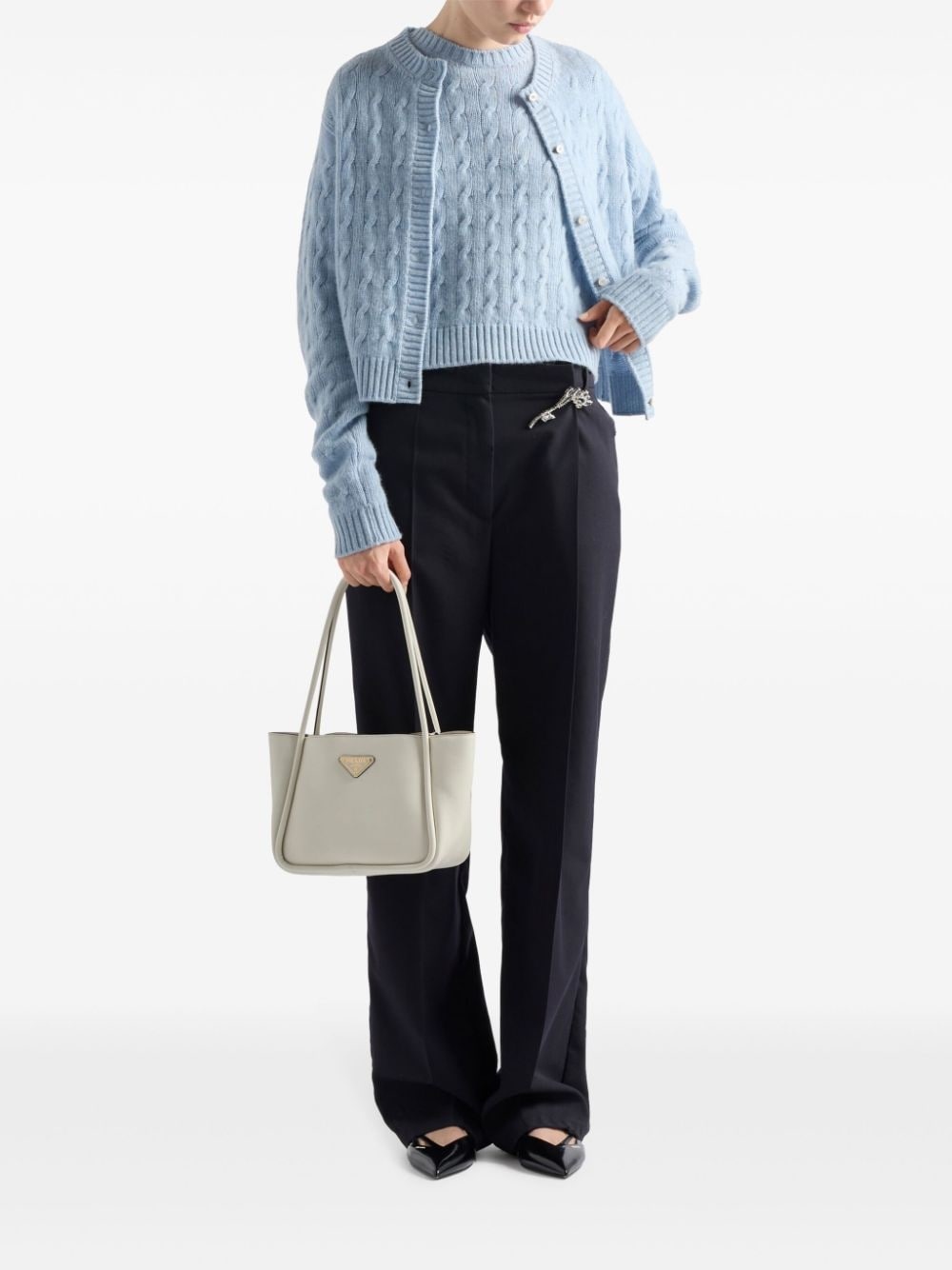 Cable-knit cashmere sweater - 2