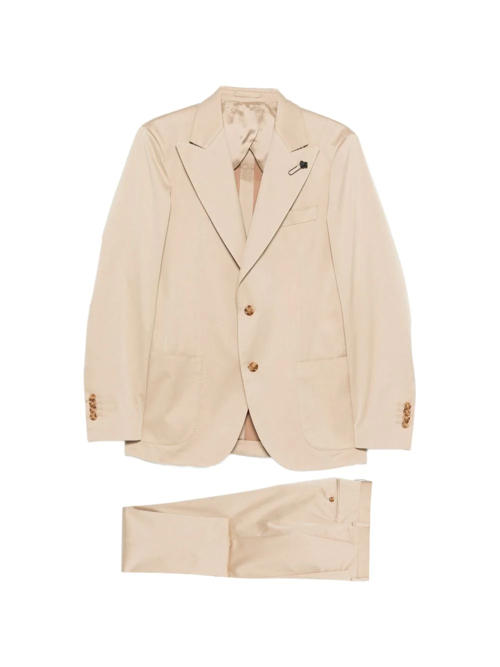 single-breasted cotton suit - 1
