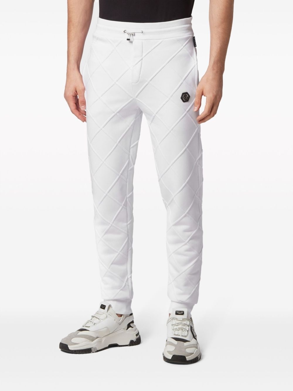 diamond-quilted track pants - 3