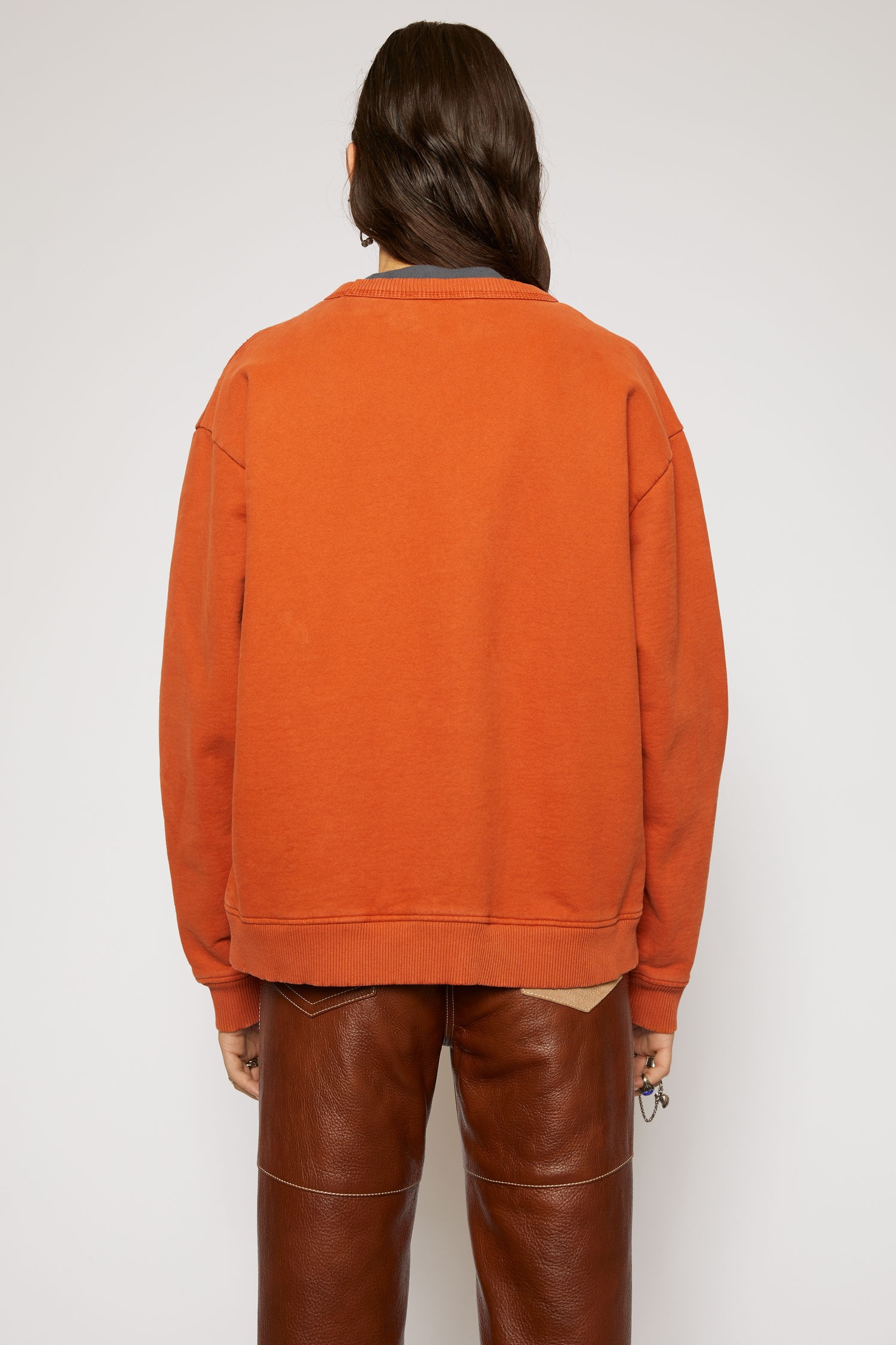 Logo-print sweatshirt pumpkin orange - 3