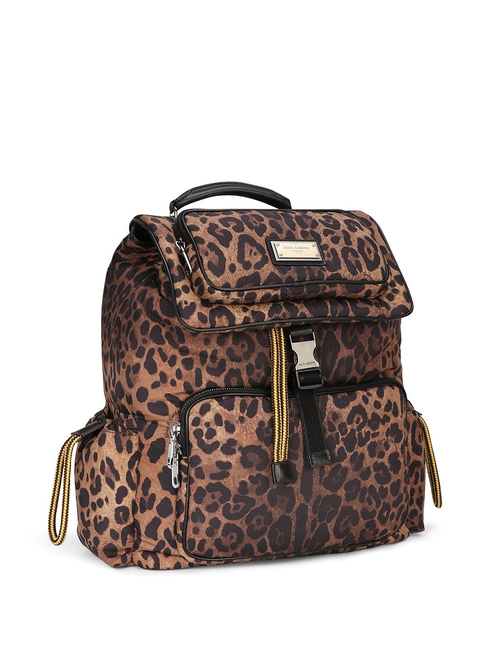 leopard-print backpack - 3