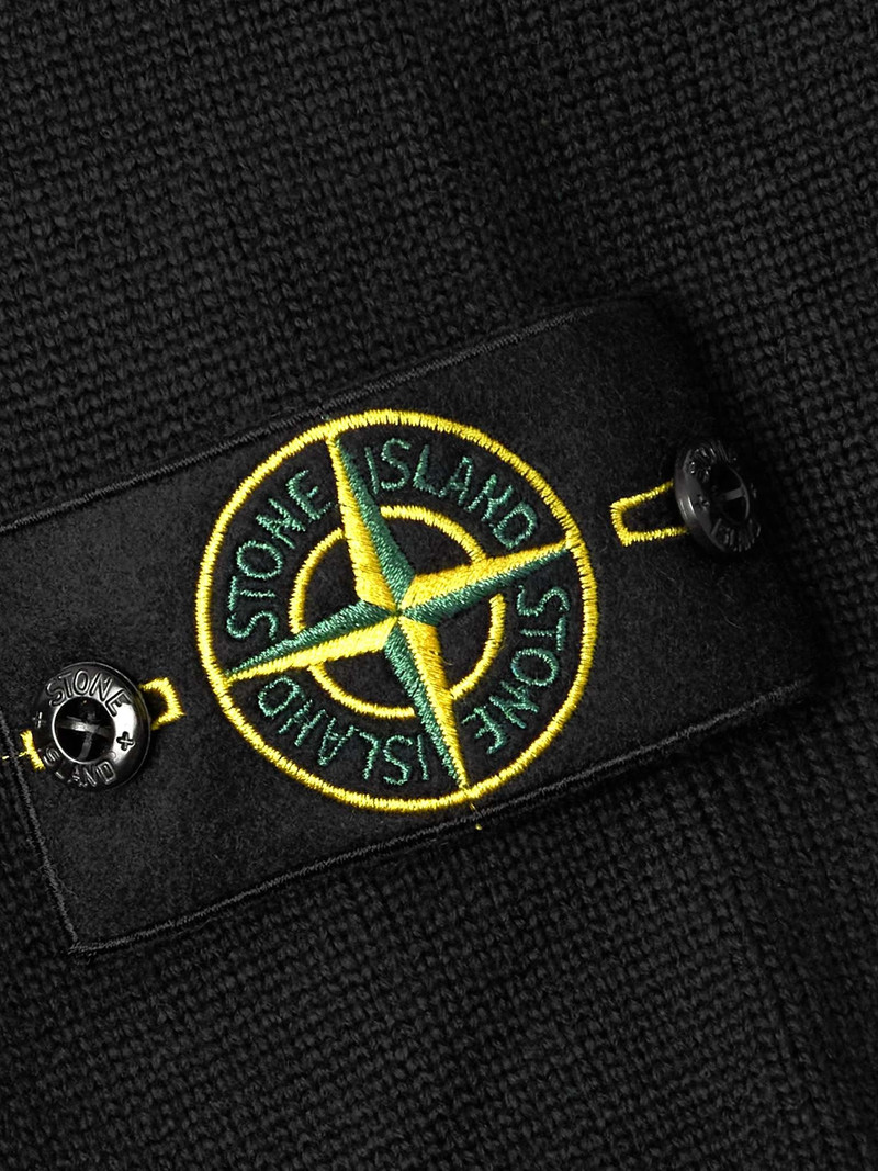 Logo-Appliquéd Cotton-Blend Sweater 4