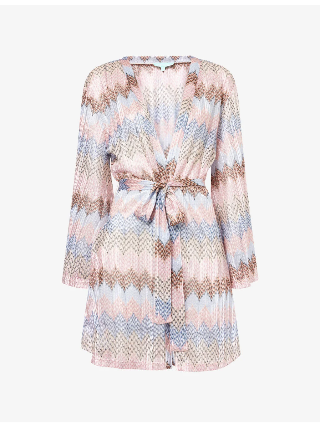 Anna Zigzag-Stripe Knitted Kaftan - 1