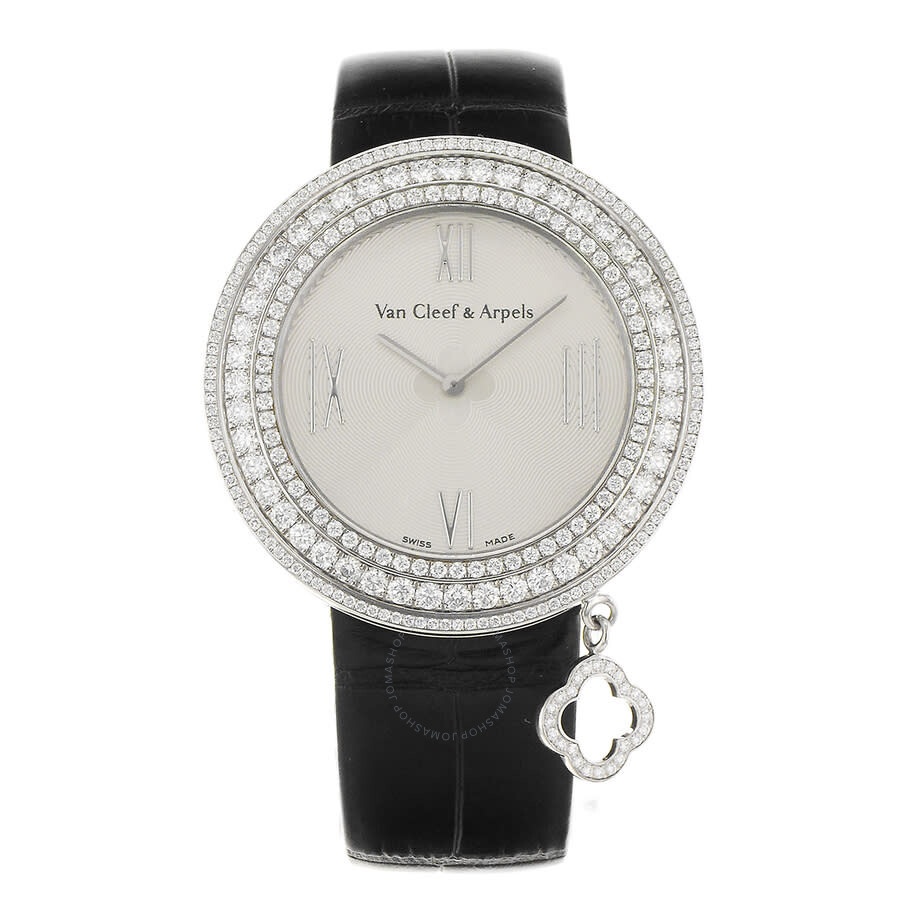 Pre-owned Van Cleef & Arpels Charms Diamond Silver Dial Ladies Watch VCARM95400 - 2