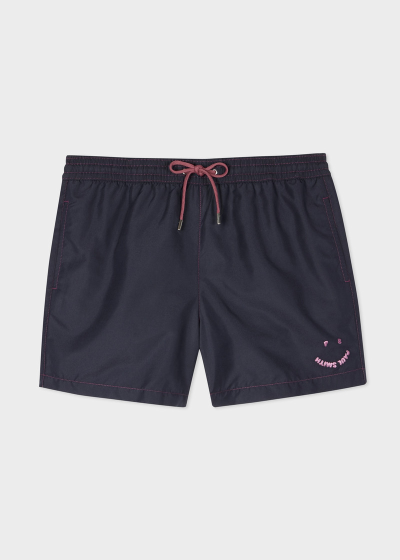 Navy 'Happy' Swim Shorts 1