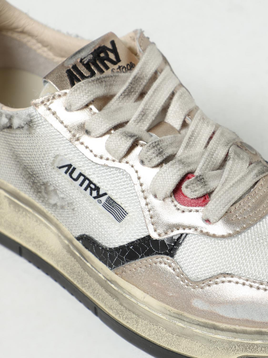 Autry Super Vintage sneakers in used leather and mesh - 4