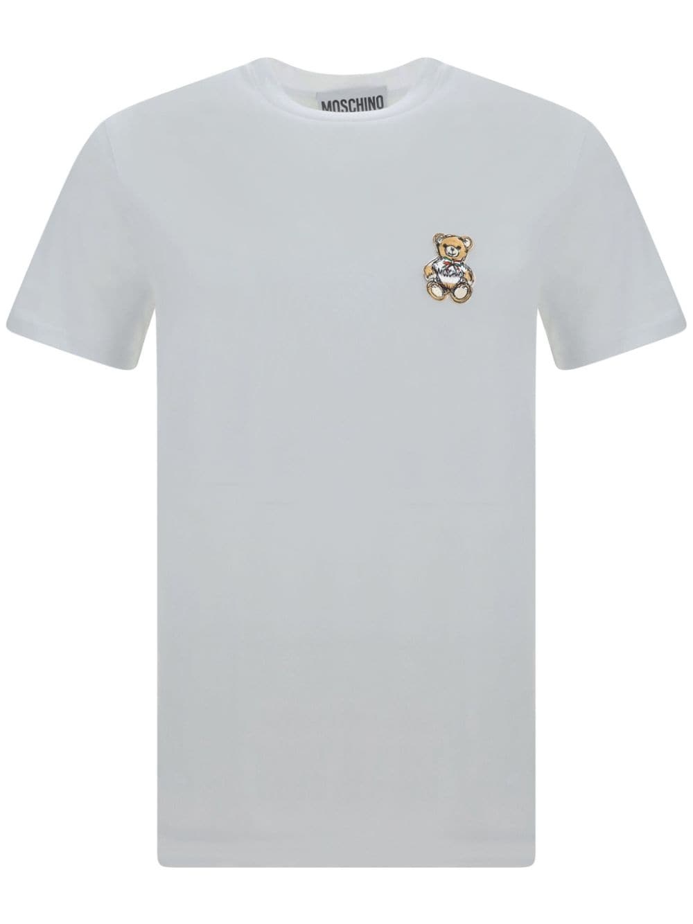 Bear-motif-embroidered t-shirt - 2