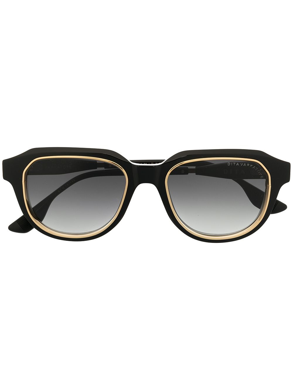 gold-rimmed tortoiseshell frames - 1