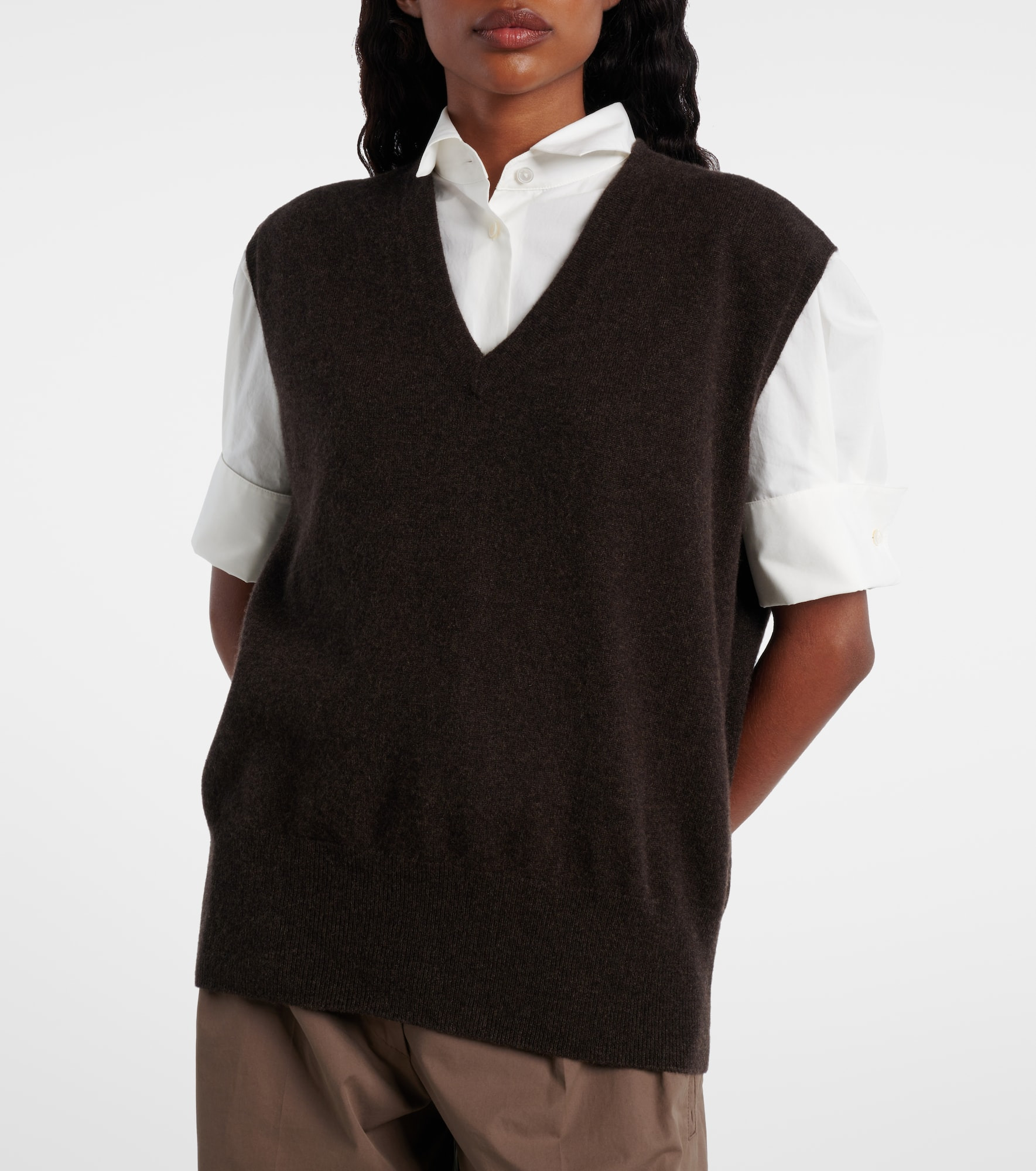 Levi cashmere sweater vest - 4