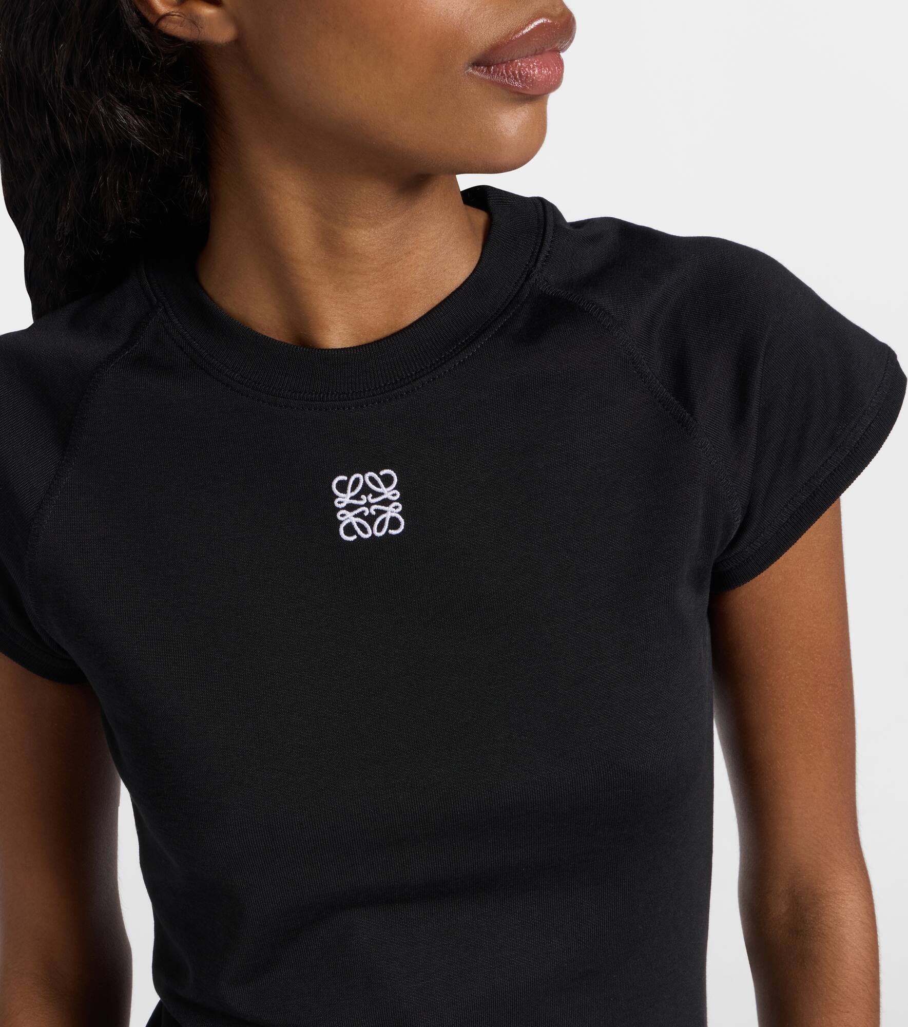 Anagram cotton-blend jersey T-shirt - 4