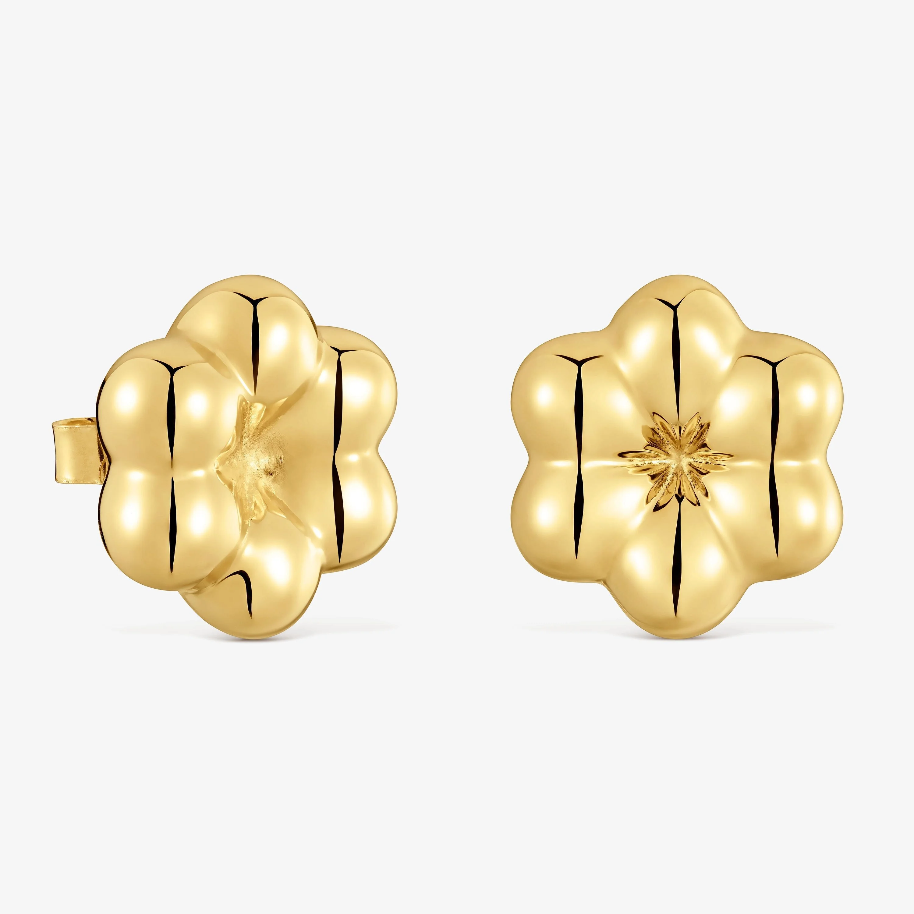 15-mm 18kt gold vermeil flower Earrings TOUS Bold Motif - 1