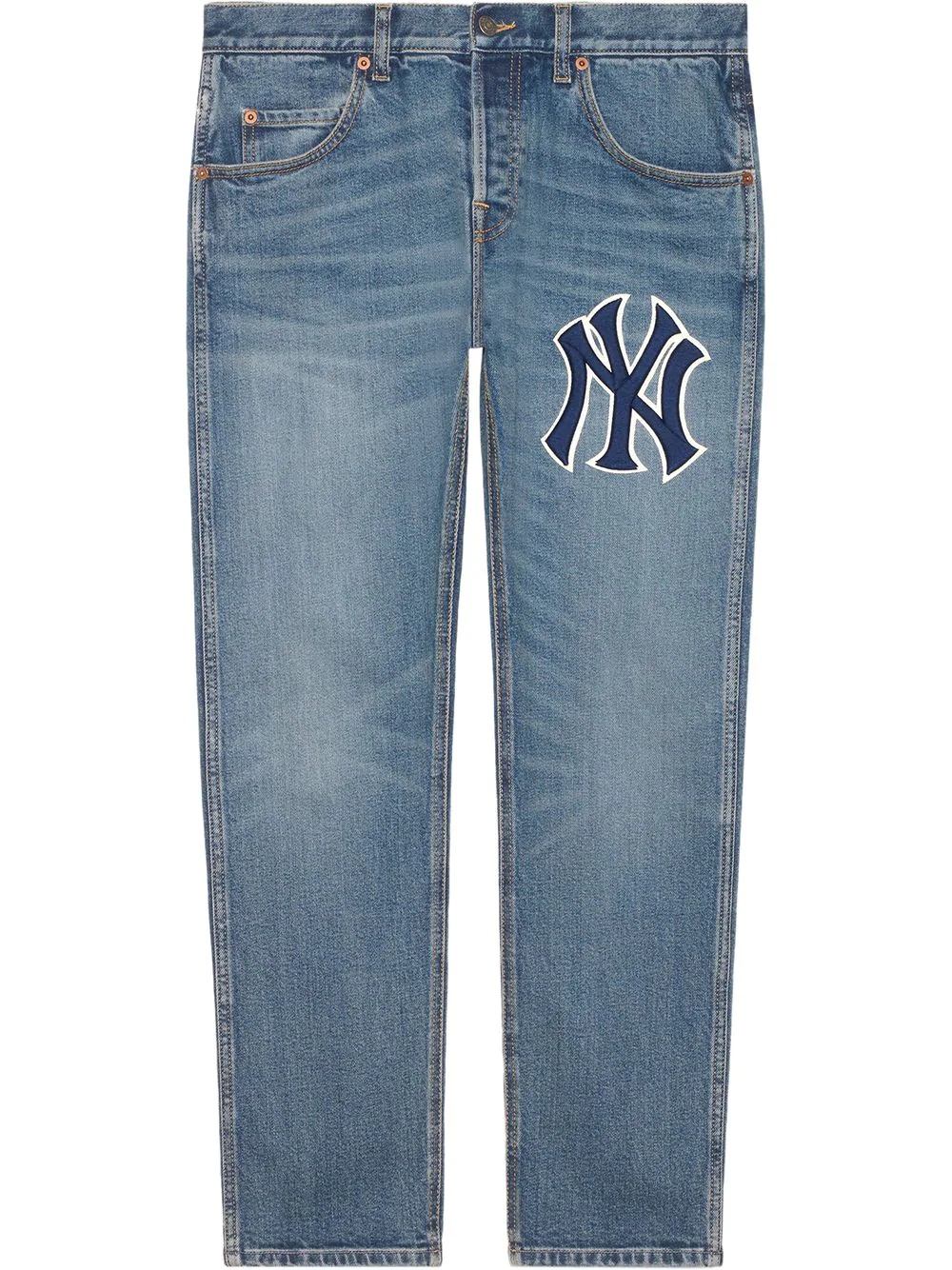 Tapered Yankees Logo Jeans - 1