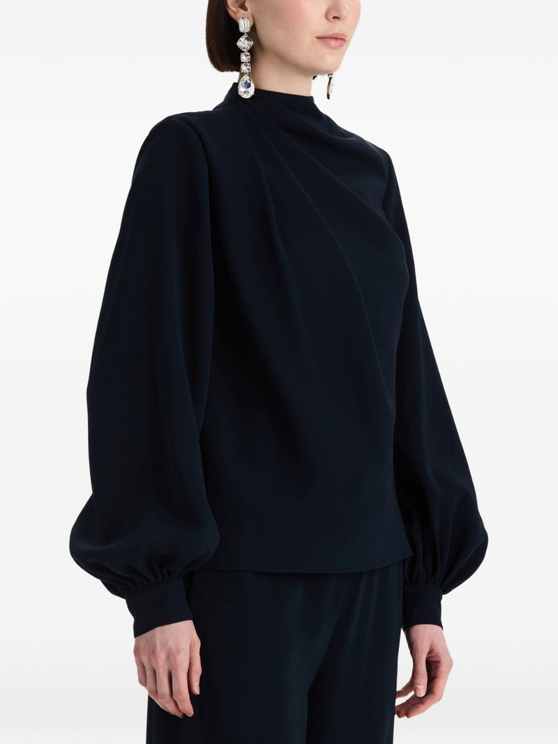 draped georgette blouse 4