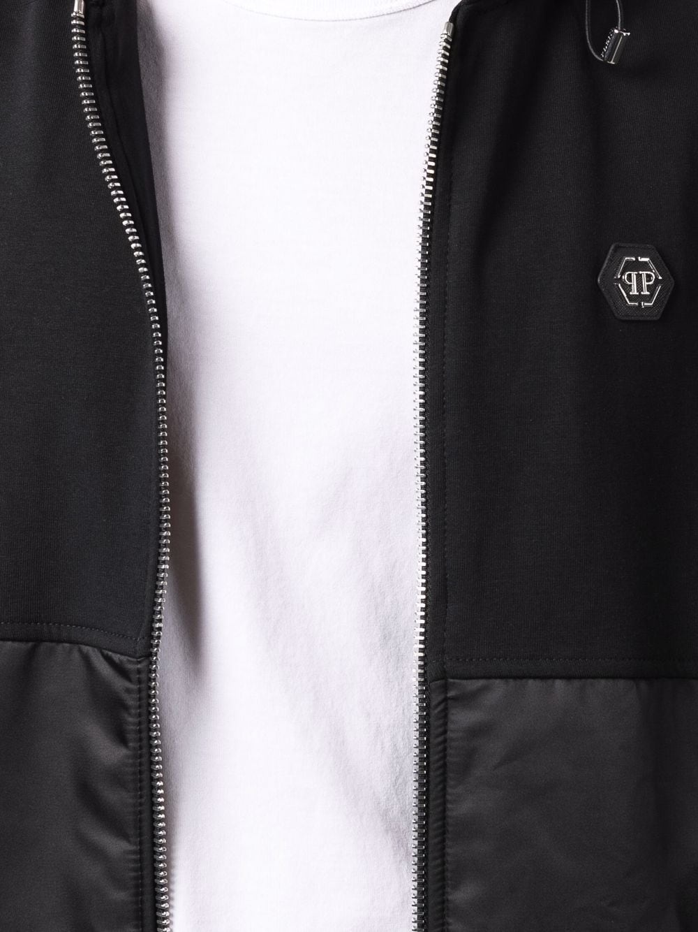 logo-print zip-fastening hoodie - 5