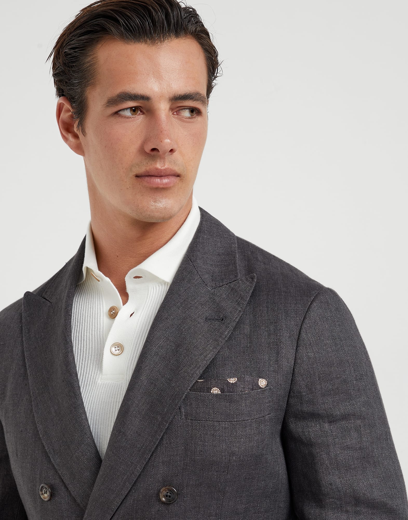 Silk pocket square with pattern - 3