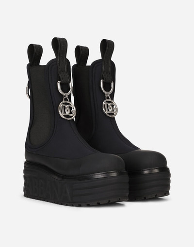 Dolce & Gabbana Neoprene ankle boots with DG logo outlook