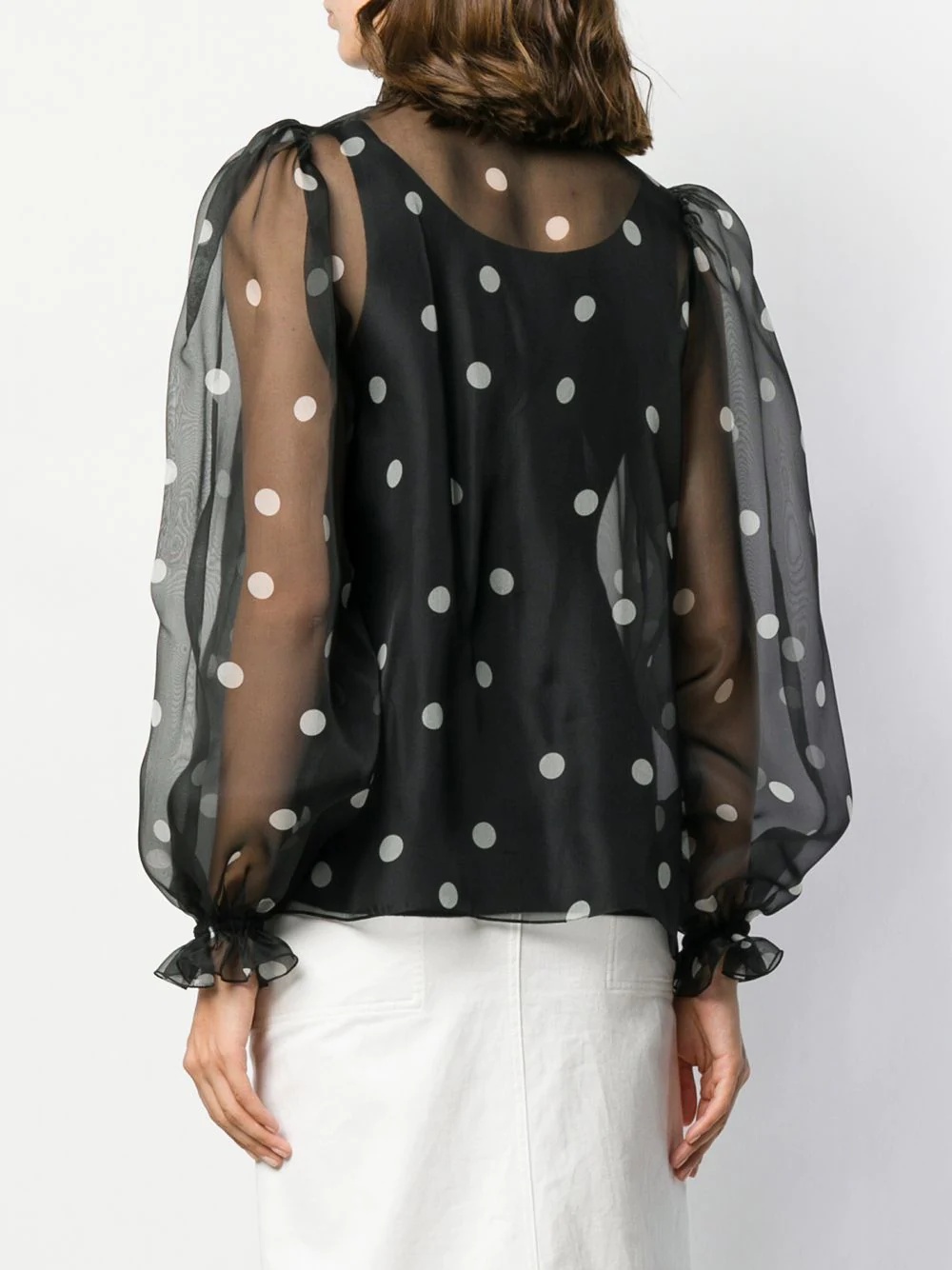 polka-dot blouse - 4