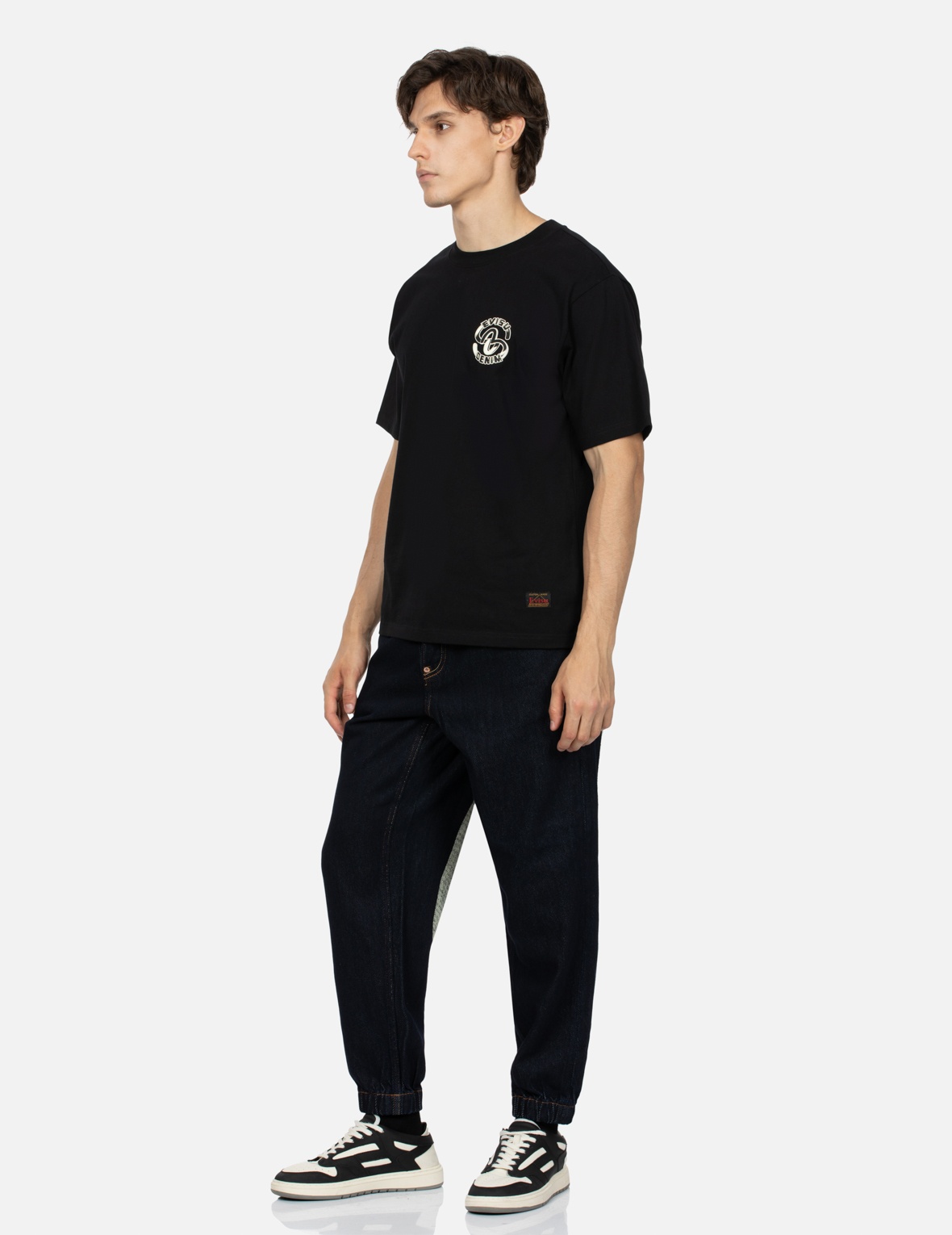 DAICOCK PRINTED FASHION FIT DENIM JOGGERS - 4