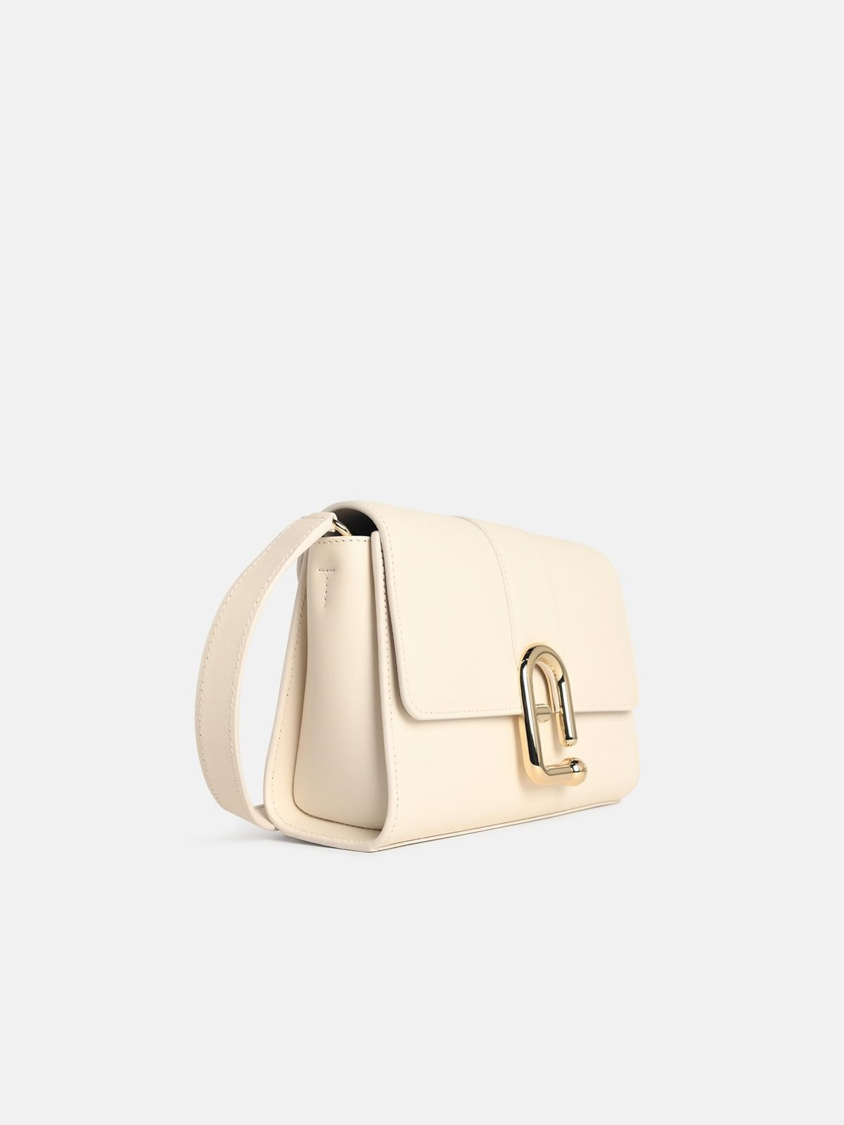 'URBAN S' CREAM LEATHER CROSSBODY BAG - 2