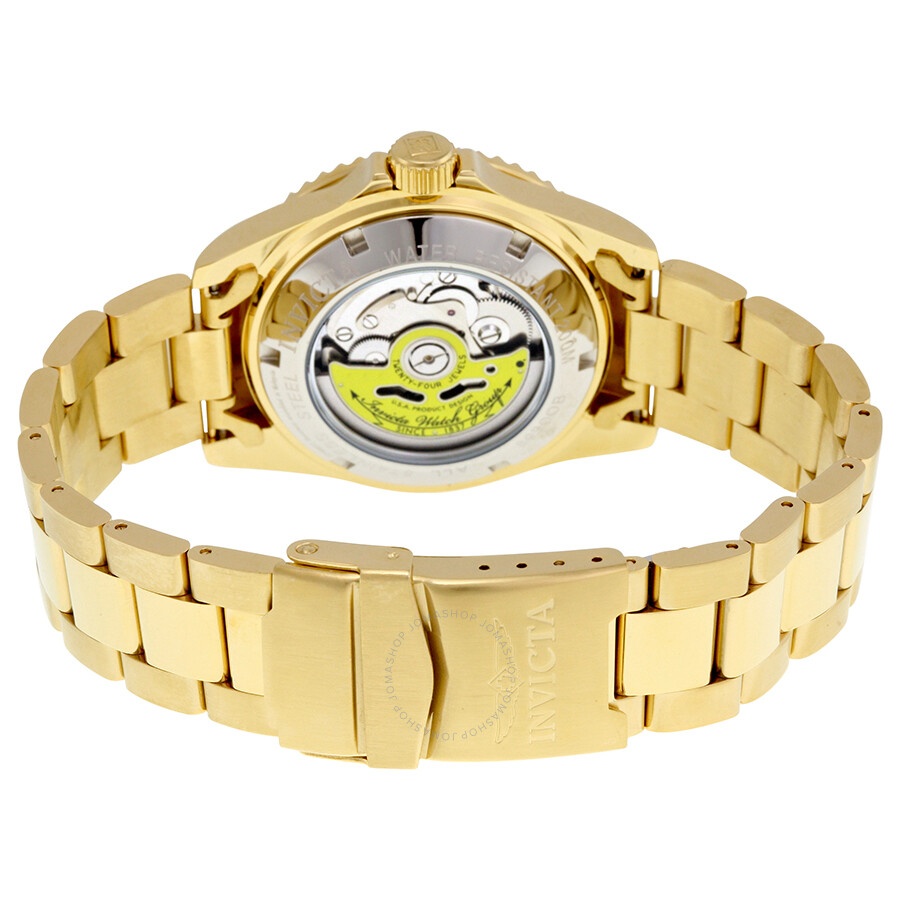 Invicta - Invicta Pro Diver Automatic Blue Dial Yellow Gold-plated Men's Watch 8930OB - 3