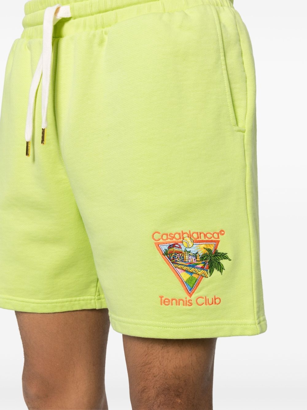 Tennis Club-embroidered track shorts - 5