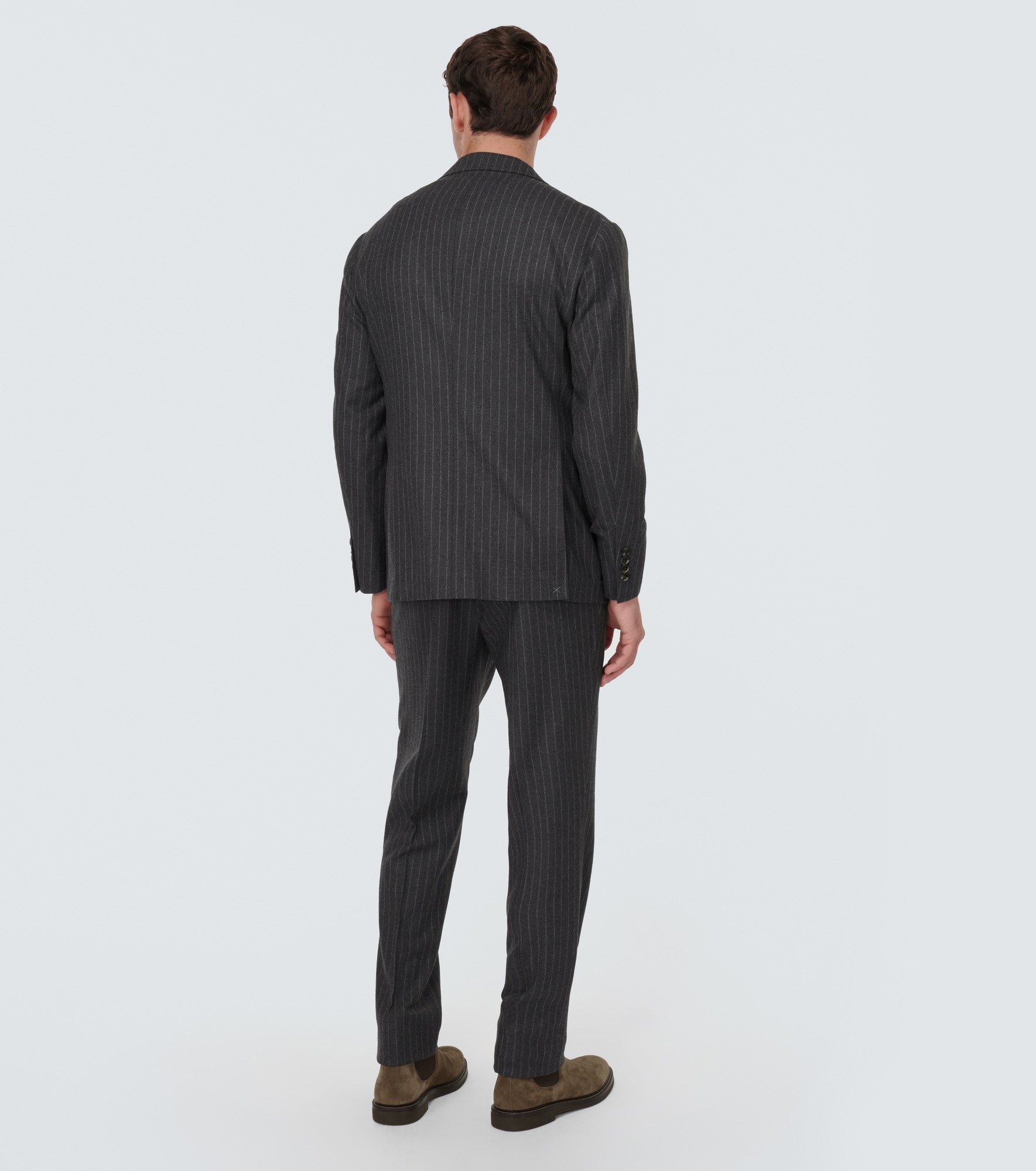 Striped virgin wool suit - 3