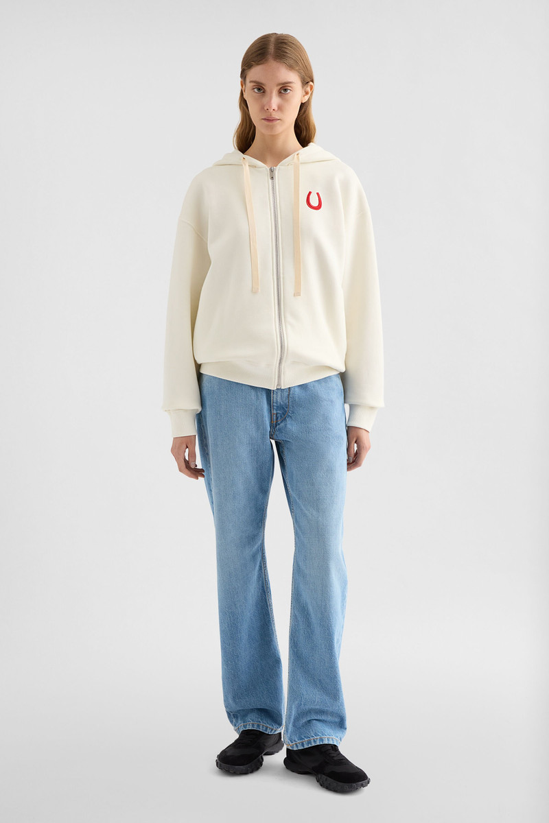 Jil Sander Cotton Terry Zip-Up Sweatshirt outlook