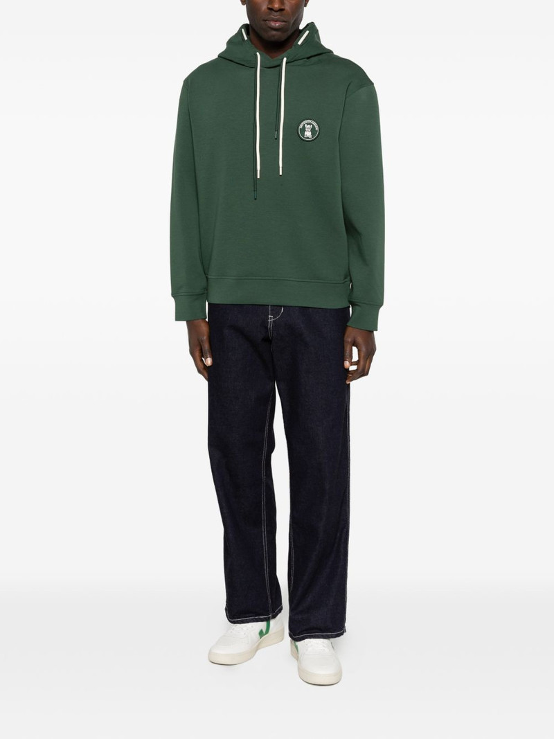 EMPORIO ARMANI logo-patch hoodie outlook