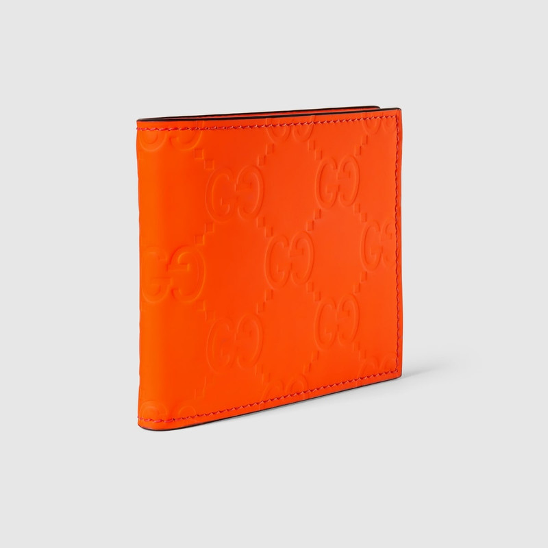 GG rubber-effect bi-fold wallet 3