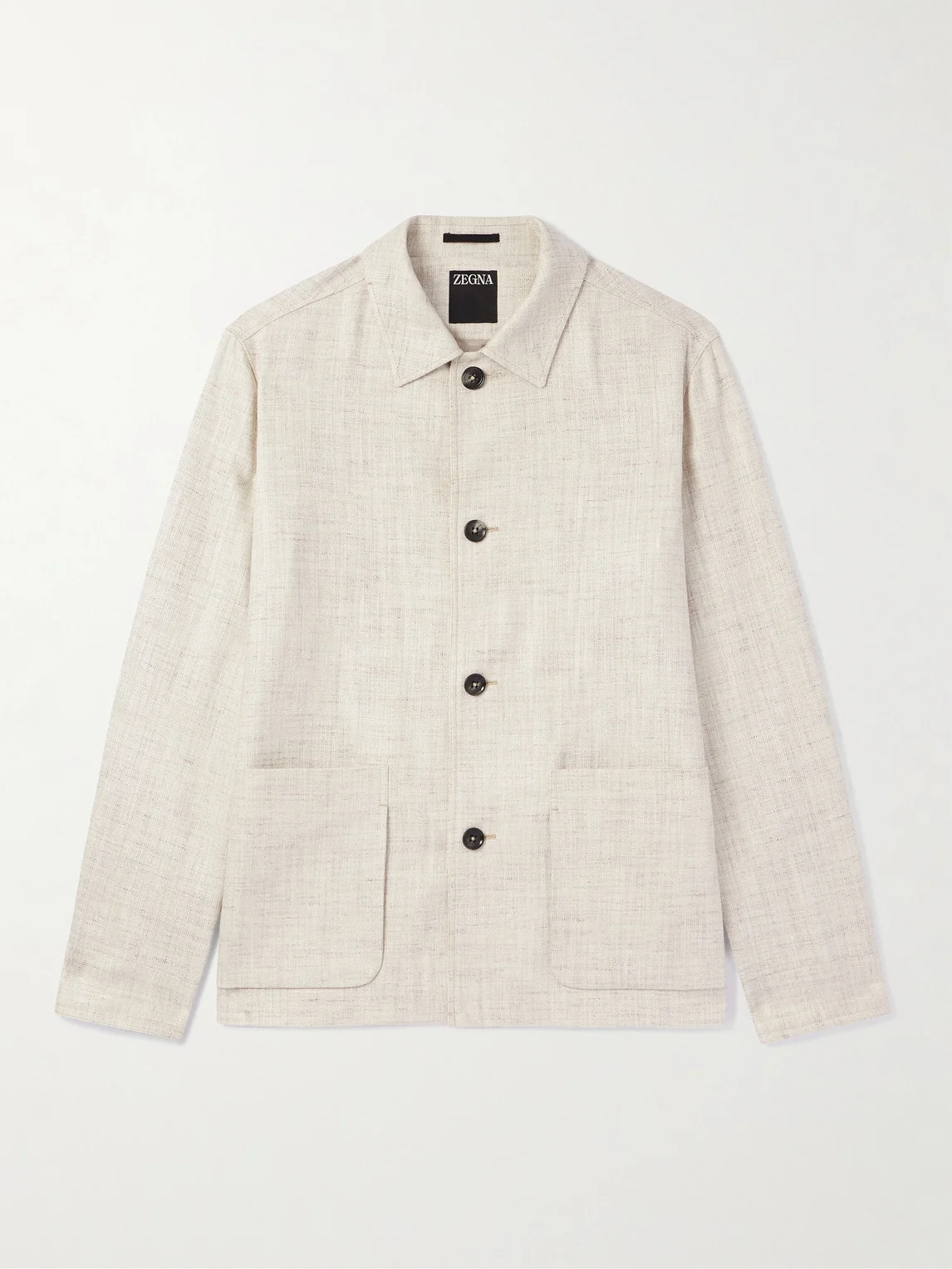 Bouclé-Twill Chore Jacket - 1