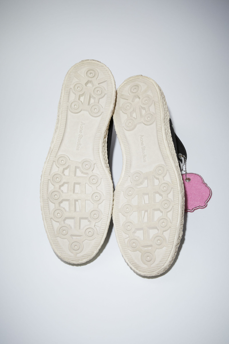 Print high top sneakers - Black/off white 4