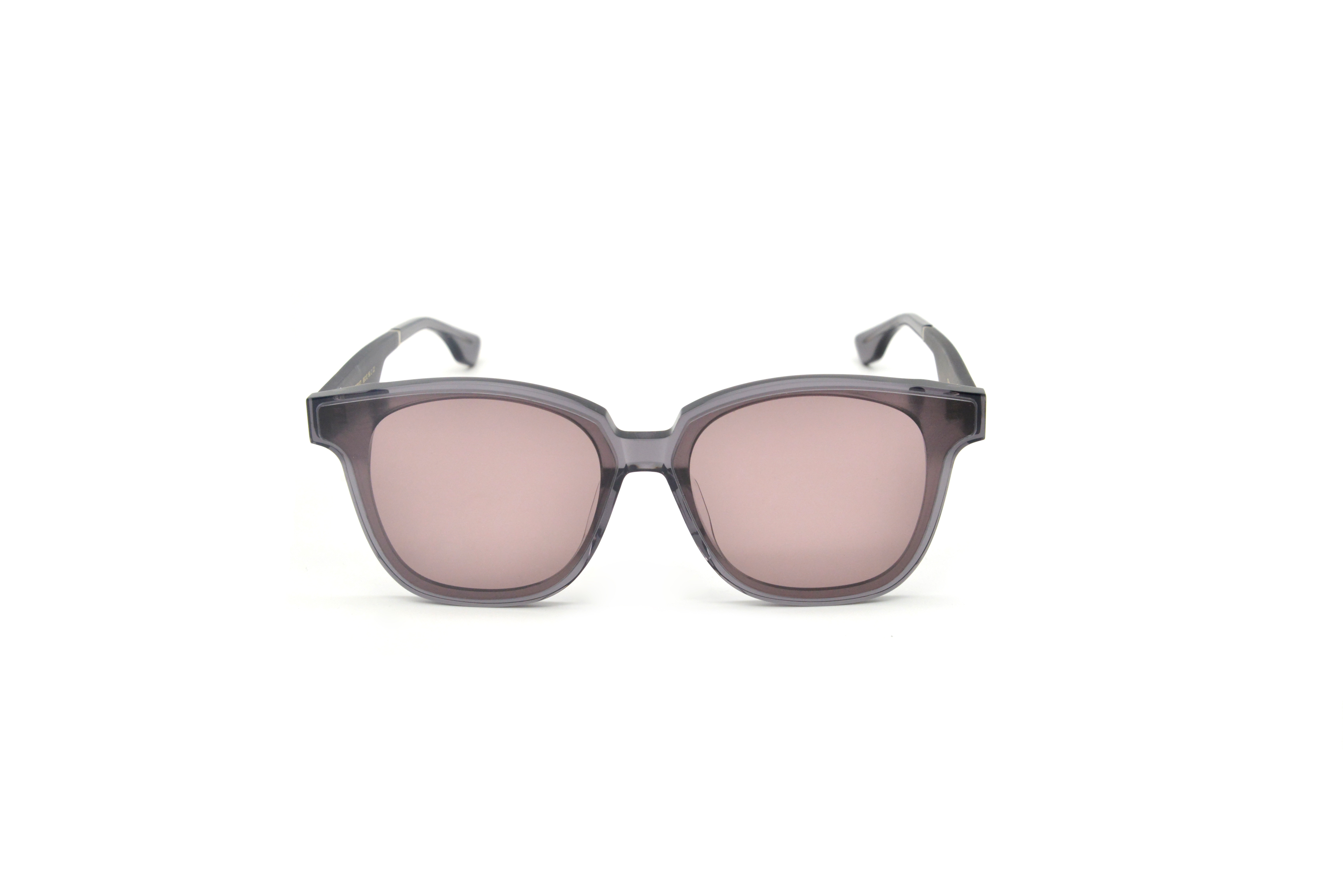 BLACK-TONE D-FRAME ACETATE SUNGLASSES - 2