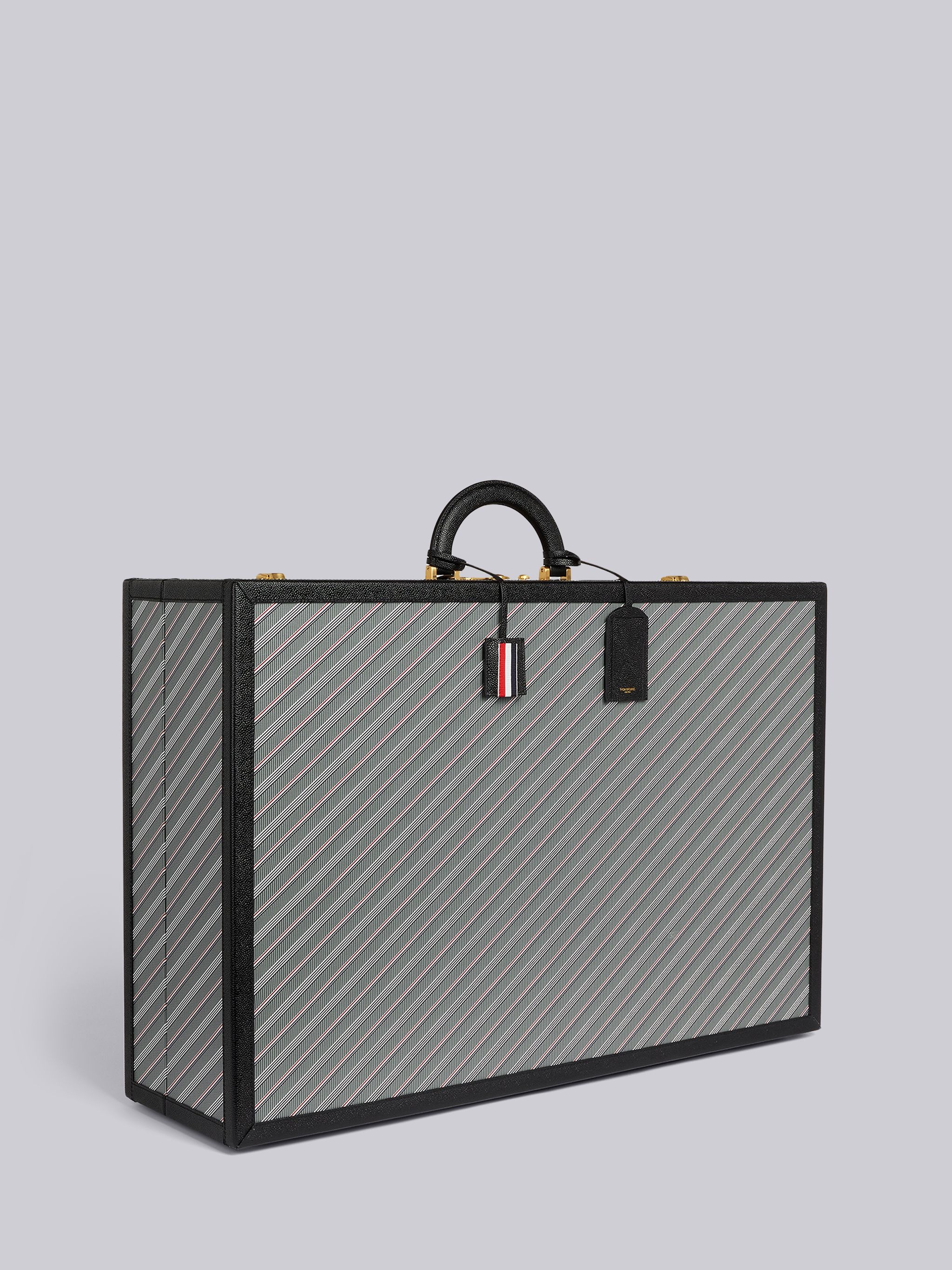 Medium Grey Monogram Coated Canvas Leather Frame Hard Sided Suitcase - 3