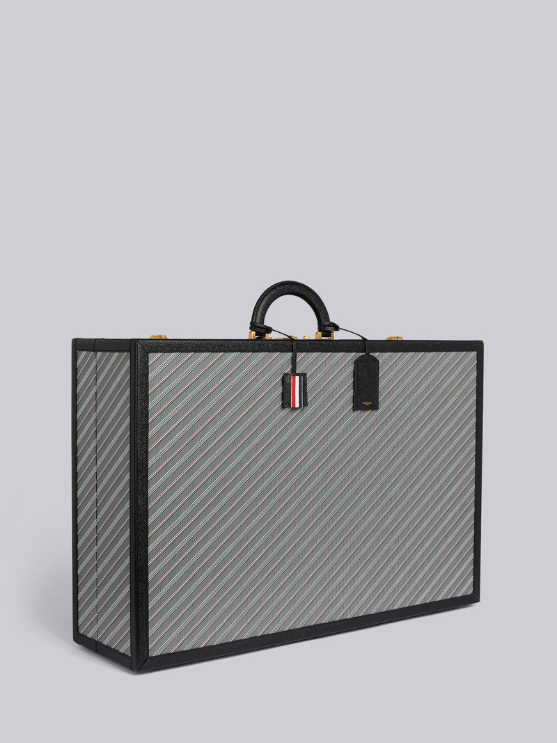 Medium Grey Monogram Coated Canvas Leather Frame Hard Sided Suitcase 3