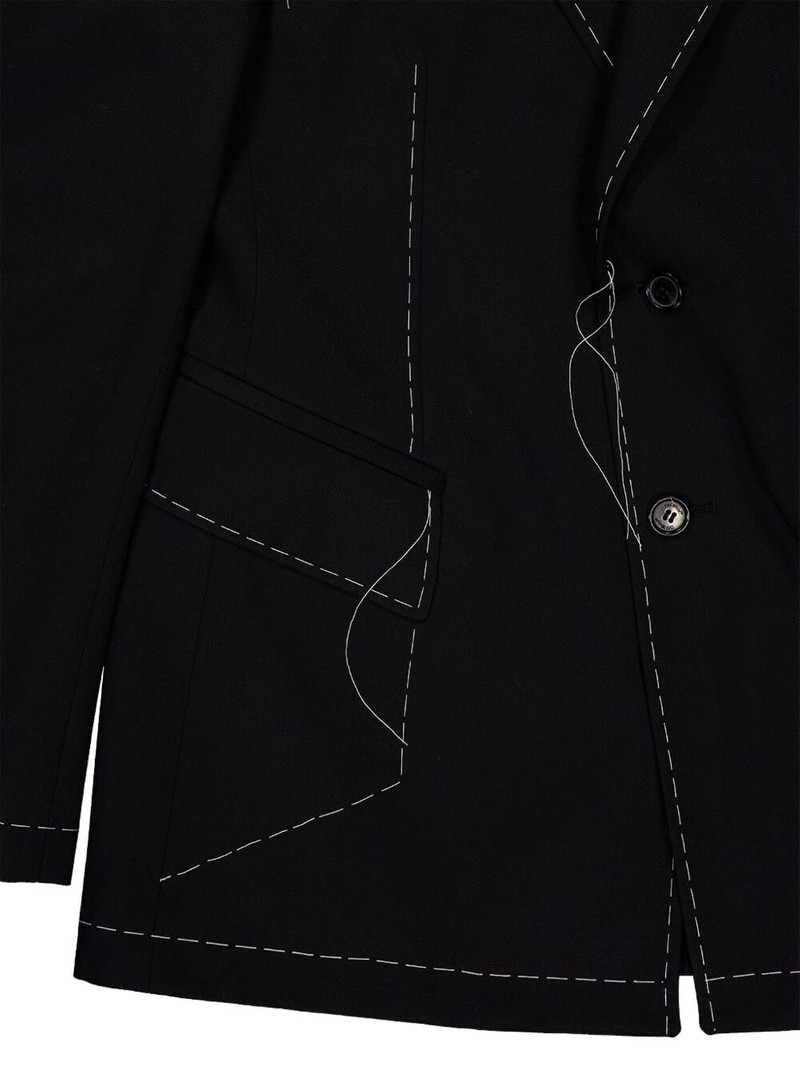 Stitch single-breasted blazer 5