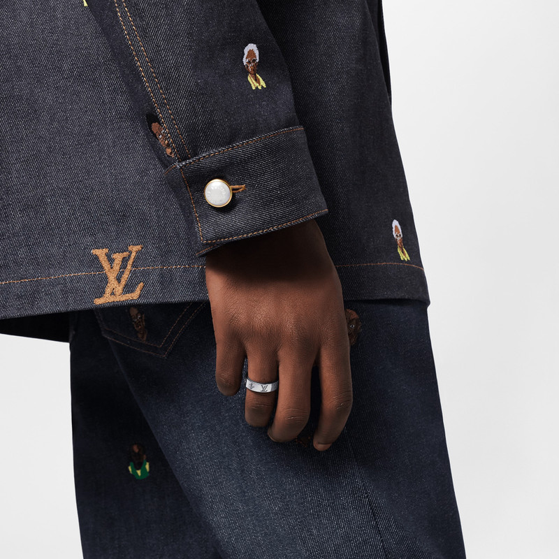 LV Mosaic Thin Ring 4