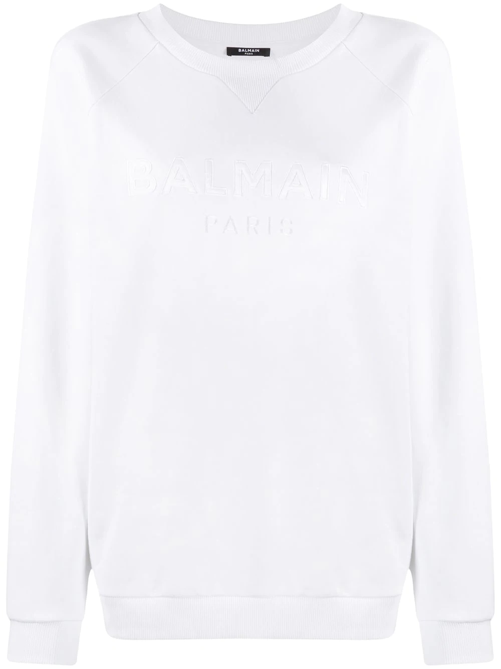 logo-embroidered raglan sweatshirt - 1